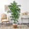 6ft. Curvy Parlor Artificial Palm Tree in Handmade Natural Jute and Cotton Planter